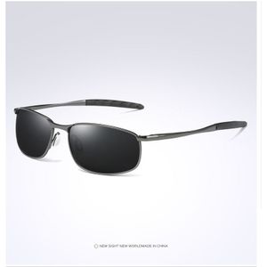 Luxe HD Gepolariseerde Zonnebril voor Heren Metalen Frame Rijden Pilot Zonnebril Brillen Mannelijke Coating Mirrored gafas de sol UV400