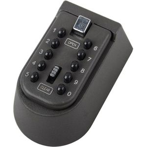 Wandmontage Outdoor Sleutel Opslag Lock Box 10 Digit Push-Button Combinatie Wachtwoord Sleutel Kluis Resettable Code Sleutel houder