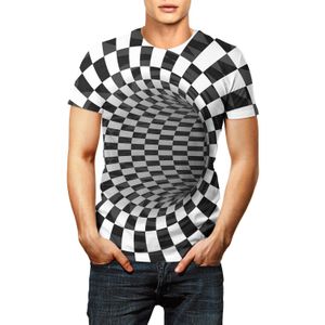 Mannen Psychedelische Swirl T-shirt Korte Mouw Eddy Tops Tees 3D Patroon Shirt Mannen/Vrouw Shirt Surge Lijnen Tops unisex Tees