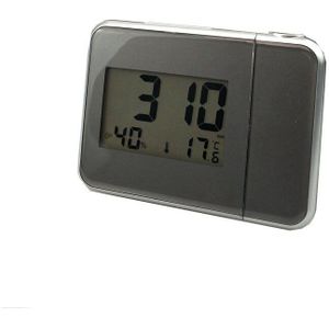 Usb Charger Snooze Led Projectie Digitale Klok Projectie Wekker Met Weerstation Thermometer Datum Display