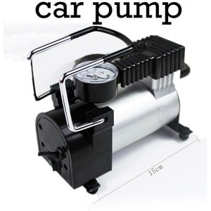 Auto Luchtpomp Pompen Compressor Voor Fiets Auto Motor Uitgerust Nauwkeurige Manometer 100 Psi