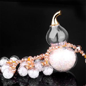 Auto Achteruitkijkspiegel Hanger Spiegel Charm Crystal Kalebas Vorm Opknoping Ornament Decoratie Kristal Diamant Kalebas Shape Charm