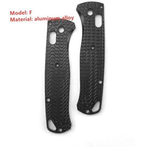 1 Paar Aluminium Antislip Diy Handvat Weegschalen Patches Voor Benchmade Bugout 535 Vervanging Reparatie Gereedschap Onderdelen