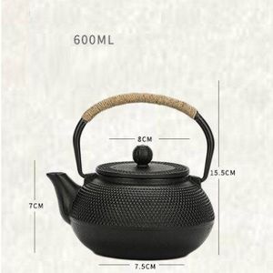 Gietijzeren Theepot Japanse Tetsubin Ketel Thee Pot Drinkware Gereedschap Kung Fu Infusers Roestvrijstalen Net Filter 300 Ml- 1200 Ml