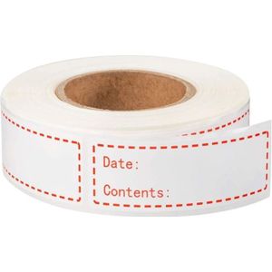 150Pcs/Roll Keuken Sticker Koelkast Vriezer Voedsel Opslag Datum Inhoud Label Voor Container Tin Bin Bag Fles Jar verpakking