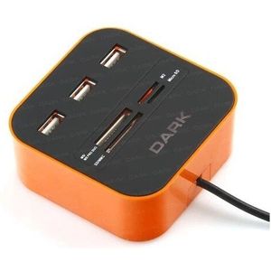 Dark M202 Usb Microsd/Sd/Mmc/M2/Ms Pro Duo Kaartlezer (Dk-ac-202)