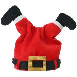 Fun Comfortabele Kerst Hoed Spoof Prank Elektrische Hoed Elektrische Kerst Pop Kerstman Broek Speelgoed Cadeau Voor Kid-Wt