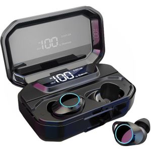 G02 Tws 5.0 Bluetooth 9D Stereo Noise Cancelling Oortelefoon Draadloze Hoofdtelefoon IPX7 Waterdicht Met Mic Headset Voor Smart Telefoon