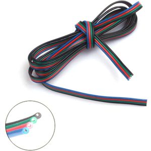 1 M 5 M 10 M 4 Pin Rgb Led Draad Kabel Led Rgb Verlengkabel Draad Snoer Voor Rgb 3528 5050 5630 7020 Led Strip Licht