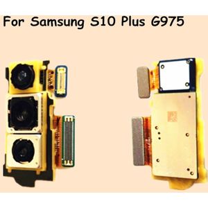 Originele Grote Camera Voor Samsung Galaxy S10 Plus Rear Back Camera Module Flex Kabel Voor Samsung G975F Camera Vervangende Onderdelen