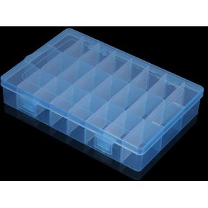 24 Grids Verstelbare Plastic Sieraden Kralen Accessoires Opslag Boxs Case Sieraden Display Kralen Oorbel Maken Organizer Container