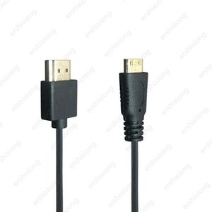 Super Zachte Micro Hdmi Kabel Male Naar Hdmi Od 3.0 Mm Dunne Kabels & Mini Hdmi Mannelijk Kabel 2 K * 4 K Hd @ 60Hz 30 Cm 60 Cm 1 M