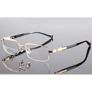 Zuiver Titanium Brilmontuur Brillen Mannen Computer Optische Bijziendheid Bril Voor Mannelijke Transparant Clear Lens RS290