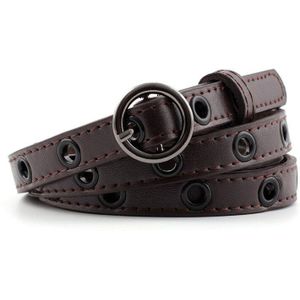 Stijl Pu Lederen Tule Riem Voor Vrouwen Metalen Pin Gesp Dunne Riemen Riem Waistbelts Voor Dames Jeans