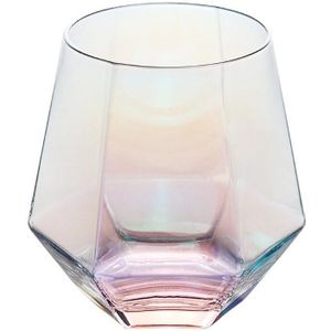 Geometrie Whiskey Glas Diamant Kristal Glas Cup Gouden Velg Transparante Koffie Melk Thee Mok Home Kitchen Bar Drinkware