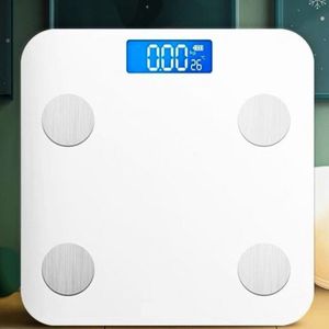 0.01G Precisie Smart Schaal Bluetooth Verbinding Explosieveilige Glas Slim Body Thuis Gezondheid Monitoring Indoor Weegschaal