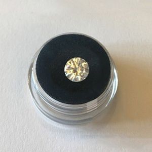 Losse Moissanite 6.5mm IJ Kleur 1ct karaat Lab Diamond DIY materiaal Ronde Briljant Geslepen sieraden armband DIY materiaal