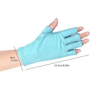Manicure Handschoenen Anti-Ultraviolet Vingerloze Zonnebrandcrème Lamp En Anti-Straling Speciale Voor Nail Gereedschap Anti-Zwart Half-Vinger Slee