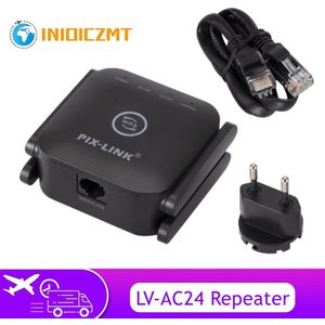 Inioiczmt LV-AC24 Draadloze 2.4G/5Ghz Wifi Repeater Extender 1200Mbps Wifi Versterker 802.11N Lange Range Ap Wi fi Signaal Booster
