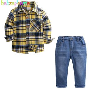 Kinderen Tweedelige Outfits Lente Herfst Baby Jongens Sets Peuter Kleding Casual Lange Mouwen T-shirt + Jeans Kinderkleding BC1304-1