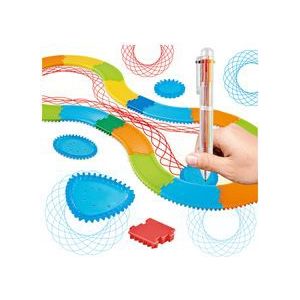 34Pcs Eenvoudige Creatieve Art Sets Kind Art Schilderen Heerser Track Model Educatief Speelgoed Tekening Magic Bloem Heerser Sets