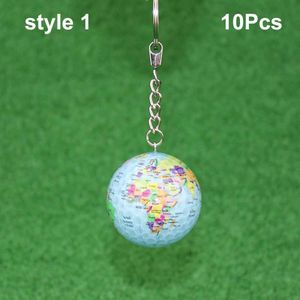 10 Stks/partij Golfbal Grappige Synthetische Rubber Hars Golfen Praktijk Ballen Met Sleutelhanger