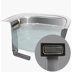 Talea Geen Lekkage Gootsteen Accessoires Rechthoekige Upside Overloop Gezamenlijke Keuken Sink Overloop Hoofd Met Spill Slang QY028C001