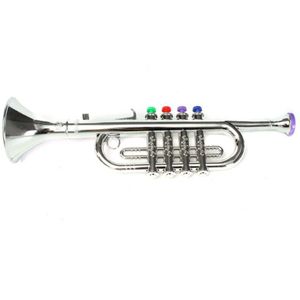 Plastic Kinderen Speelgoed Muziekinstrument Trompet 37X10Cm Voor Jongens Meisjes Game Props Diy Show