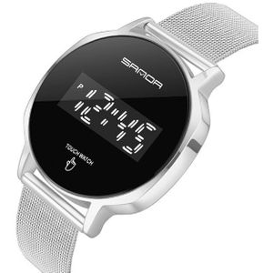 Sanda Mode Mannen Digitale Horloge Mannelijke Touch Screen Led Display 3Bar Waterdicht Casual Horloge Voor Mannen Klok Montre Homme 8004