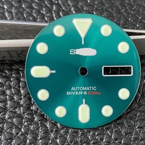 Horloge Onderdelen 28.5Mm Enamel Oranje/Groen/Blauw Dial Luminous Marks Geschikt Voor Japan NH36A Automatische Beweging