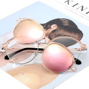 Zonnebril Clip op Glazen voor Rijden Gepolariseerde Zonnebril Oval Frame UV400 Bescherming Mode Vrouwen Mannen Optische Frame