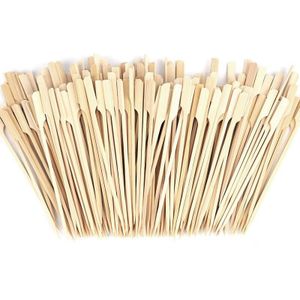 500 Stuks Bamboe Spiesjes-7 Inch Bamboe Picks Paddle Spiesjes Bbq Picks Voor Outdoor Grillen, Kebab, fondue En Meer