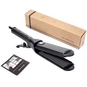 Professionele Haar Crimper Gegolfd Maïs Irons Wave Curler Kleine Golf Krimpen Ijzer 110-240V Dual Voltage Keramische Platte ijzer