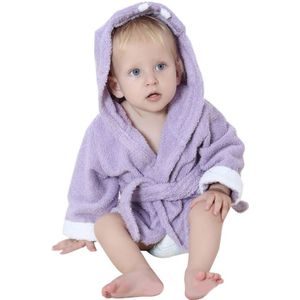 Leuke Kids Animal Badjas Handdoek Jongens Meisjes Dikke Katoenen Flanel Nachthemden Hooded Night-Gewaad Warme Handdoek