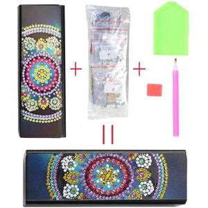 5D DIY Diamond Painting Eye Glasses Storage Box Travel Leather Sunglasses Case Special Shaped Diamond Storarage Box