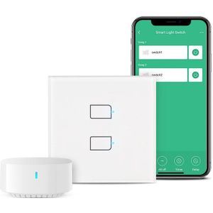 Broadlink TC3-EU Glazen Paneel Smart Lichtschakelaar Voor Alexa En Google Thuis Voice Controle