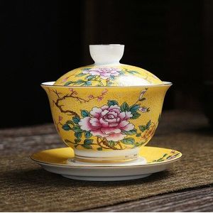 Whyou Thee Terrine Cup Emaille Relatiegeschenk Chinese Stijl Drinkware Servies Thee Set Kung Fu Accessoires