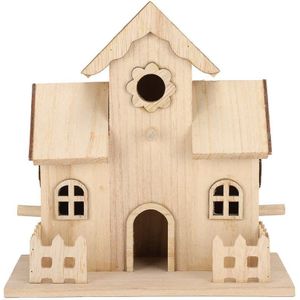 Outdoor Vogel Huis Houten Huisdier Vogel Nesten Huis Nestkastje Vogelhuisje Accessoires Handwerk Ornamenten Huisdier Vogel Opknoping Cave