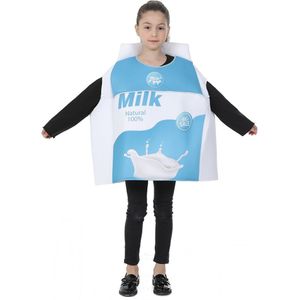 Eraspooky 3-8T Grappig Voedsel Cosplay Kinderen Cookie Melk Kostuum Voor Kinderen Halloween Fancy Dress Jongens Meisjes Kerst party Outfit