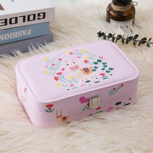 Roze Eenhoorn Cosmetische Zakken Vrouwen Reizen Wassen Tassen Sieraden Organizer Box Make-Up Tas Beauty Case Necessarie Feminina