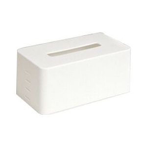 ! Rechthoekige Plastic Tissues Servet Box Wc-papier Dispenser Case Holder Home Office Decoratie (Wit) 21.5*9