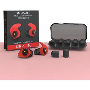 Zachte Cochlea Slapen Oordopjes Drie-Layer Ruisonderdrukking Oordopjes Trage Rebound Spons Oordopje Herbruikbare Wasbare Oordopjes