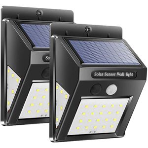 100LED Solar Light Outdoor Solar Lamp Pir Motion Sensor Wandlamp Waterdichte Zonne-energie Licht Voor Tuin Decoratie
