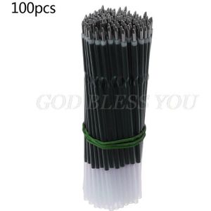 100Pcs 0.7Mm Balpen Vulling Blauw Rode Pen Refill Stationery School Office Supply