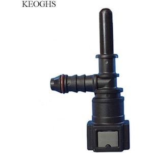 7.89 ID6 F Type Auto Brandstof Snelkoppeling Mannetjes Vrouwelijke Connector Voor Brandstof Methanol Ethanol Ureum 6-8 Mm buis 5 Pcs