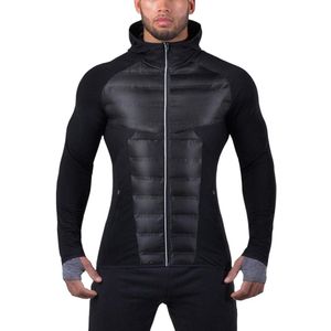 Winter Dikke Mannen Sport Past Katoen Gewatteerde Jas Mannelijke Sportkleding Warm Katoen Gevoerde Kleding Lichtgewicht Sport