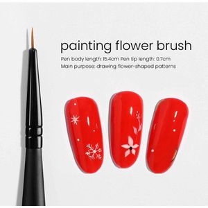 Maychao Nail Brush Kit Manicure Borstel Acryl Liquid Powder Carving Ultra-Dunne Lijn Tekening Pen Uv Gel Nail Brush makeup Tools