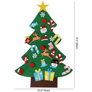 Kerstboom Vilt Spar Diy Vilt Xmas Boom Decoraties Boom Vilt Jaar Ornamenten Home Kerstman Navidad Voor c8K5