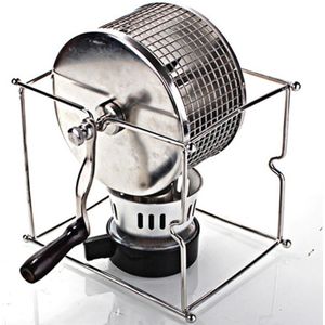 Handleiding Huishoudelijke Hand Roosteren Machine Koffieboon Roosteren Machine Diy Kleine Roestvrijstalen Roller Bakken Machine