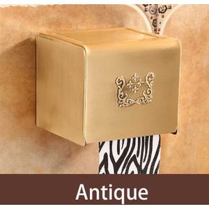 Antieke gouden toiletpapierhouder, antiek vintage messing toilet